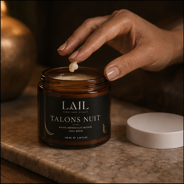 أخذ كمية صغيرة من بلسم Talons Nuit من العلبة